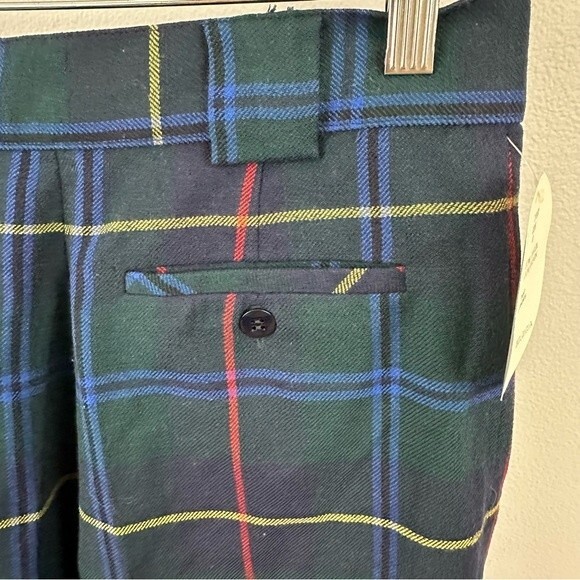 Greg Adams Vintage Plaid Tartan High Waisted Shorts NWT Size 8 - Picture 13 of 15
